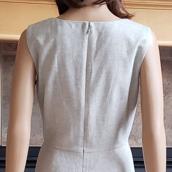 BANANA REPUBLIC, Italian gray wool sleeveless shift dress - Picture 10 of 15